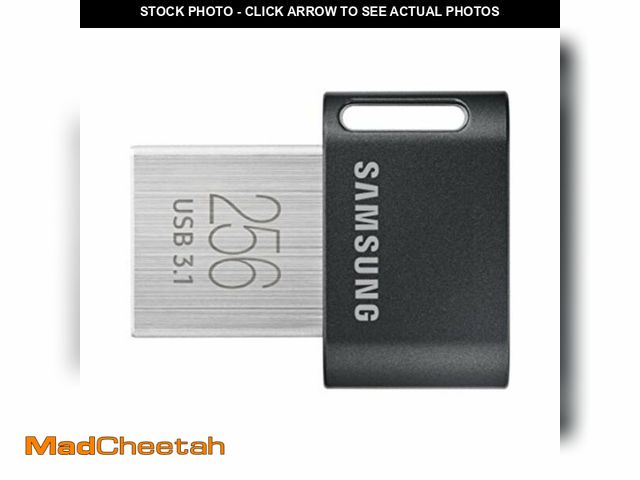 Lot 74-13548042 - SAMSUNG MUF-256AB/AM FIT Plus 256GB - 300MB/s USB 3.1 Flash Drive, Gunmetal Gray - USED