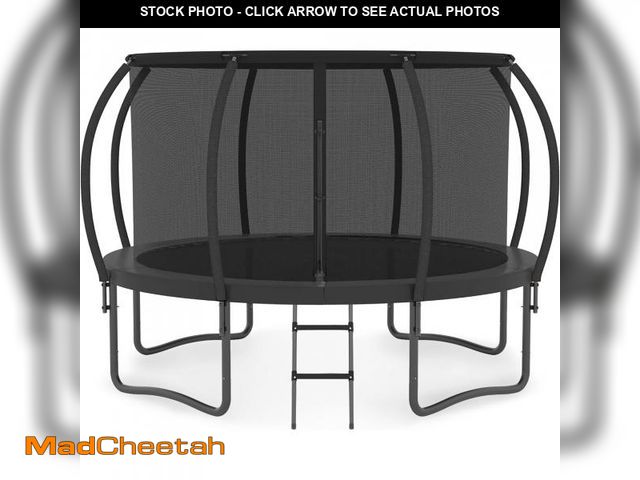 Lot 74-12344294 - ALTLER 12FT 14FT Trampoline Enclosure Net Outdoor Jump for Kids and Adults Round ASTM Approved 400/4...
