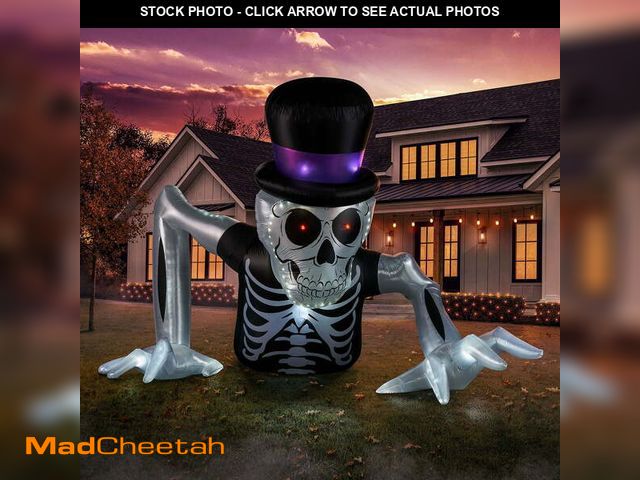 Lot 74-12983124 - Member's Mark 15' Pre-Lit Giant Skeleton Airblown - USED