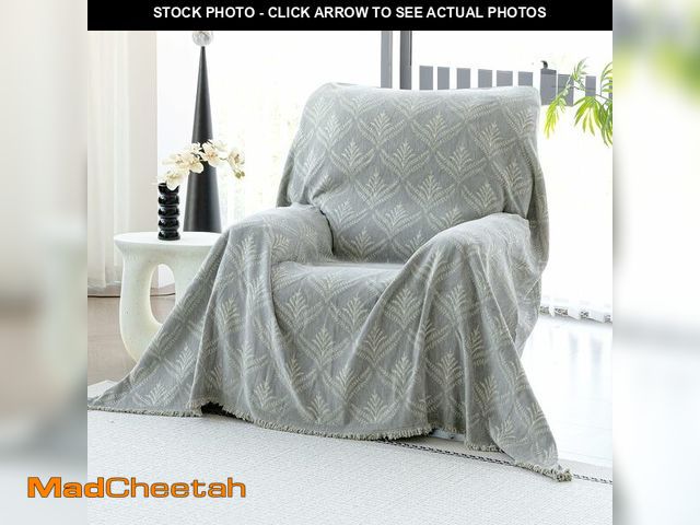 Lot 74-12604244 - JPGGD Leaf Couch Blanket Cover,Chenille Sofa Covers Washable for Dogs,Couch Covers for Sofa, Soft Sl...