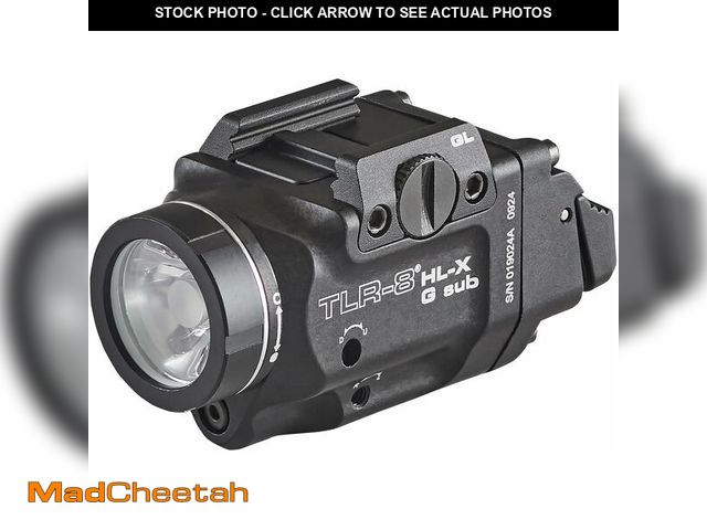 Lot 74-13548743 - Streamlight 69476 TLR-8 HL-X G sub USB 1000-Lumen Weapon Rail-Mounted Rechargeable Tactical Flashlig...