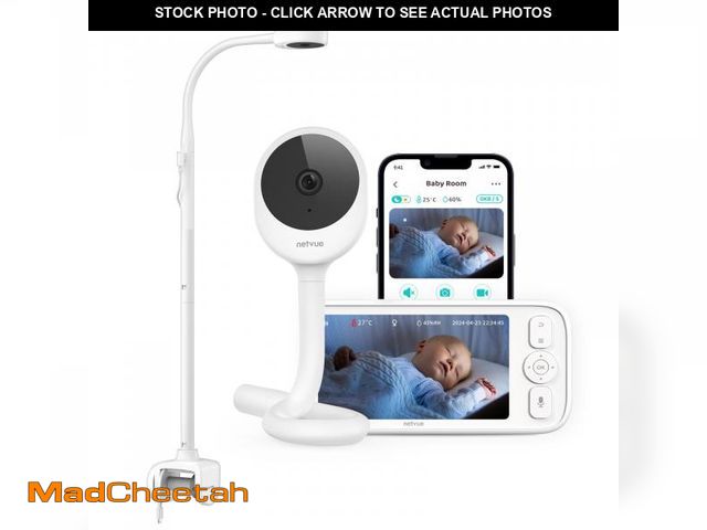 Lot 74-11554206 - NETVUE Upgraded Baby Camera Monitor Video - 5000mAh Baby Monitor with Camera and Audio, 5" Display, ...