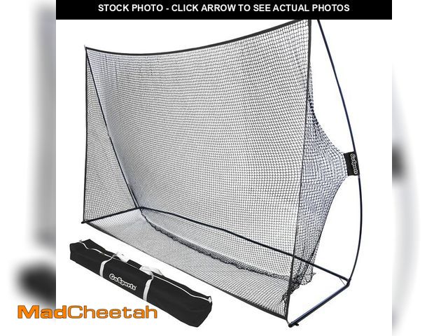 Lot 74-14612264 - GoSports 10 ft x 7 ft Golf Practice Hitting Net - Personal Driving Range for Indoor or Outdoor Use -...
