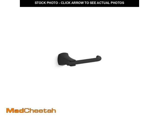 Lot 74-13069509 - KOHLER Rubicon Dual Mount Toilet Paper Holder in Matte Black - UNUSED