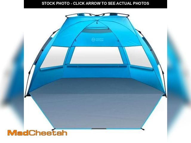 Lot 74-12269974 - OutdoorMaster Pop up Beach Tent for 4 Person - Easy Setup and Portable Beach Shade Sun Shelter Canop...