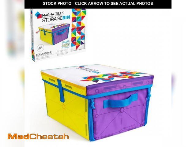 Lot 74-12117754 - MAGNA-TILES Storage Bin &amp; Interactive Play-Mat, The ORIGINAL Magnetic Building Brand - UNUSED