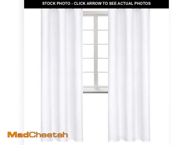 Lot 74-12304134 - BGment Room Darkening Curtains 84 Inches Long - Grommet Thermal Insulated Drapes Window Treatment Cu...