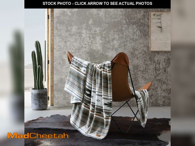 Lot 74-12707512 - Wrangler - Full/Queen Blanket, Ultra Soft Plush Fleece Bedding, Yellowstone Inspired, Luxuriously So...