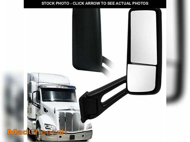Lot 74-14077645 - Door Mirror Black fit for 2013-2022 Peterbilt 579 Truck Right Passenger Side Power Heated Mirrors - ...