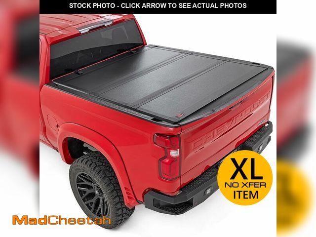 Lot 74-13120543 - Rough Country Hard Tri-Fold Flip Up Truck Bed Tonneau Cover for Chevy Silverado &amp; GMC Sierra 150...