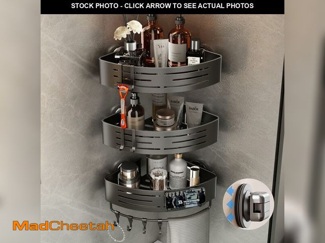Lot 74-13721192 - Voldra Corner Shower Caddy Suction Cup, Corner Shower Shelves No Drilling, Aluminum Upgrade Suction ...