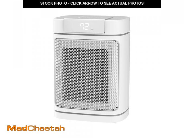 Lot 74-12528665 - Better Homes &amp; Gardens 1500W Electric Digital Ceramic Heater with ALCI Plug, White - USED