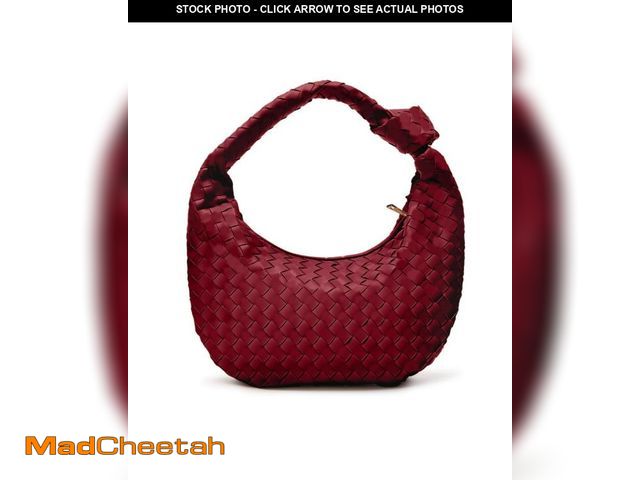 Lot 74-12396023 - Woven Purse - Woven Tote bag for Women - Knotted Large Slouchy Hobo Shoulder Handbags - Soft Vegan L...