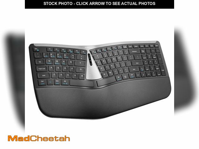 Lot 74-13572784 - Nulea RT07B Wireless Ergonomic Keyboard - Split Keyboard, Wrist Rest, Natural Typing, Bluetooth and ...