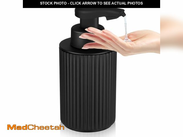Lot 74-14056904 - Automatic Soap Dispenser Liquid Touchless: 9oz Black Plastic - Rechargeable Electric Smart Auto Hand...