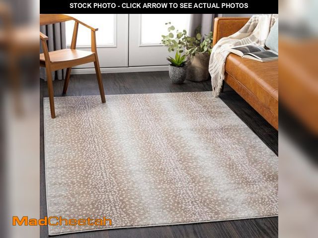 Lot 74-12366146 - Livabliss Pablo Antelope Print Area Rug,5'3" x 7'1",Camel/Light Gray - USED