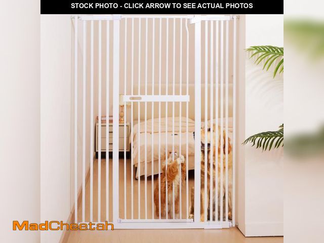 Lot 74-12363229 - No Pawblems 55.1" Extra Tall Pet Gate for Cat/Dog, 29.9-44.4" Wide Auto Close Tall Cat Gate, NO Dril...