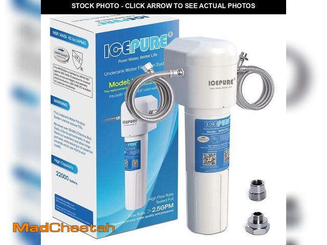 Lot 74-13626025 - ICEPURE Under Sink Water Filter System, 3 Years or 22000 Gallons Ultra High Life NSF/ANSI 42 Certifi...