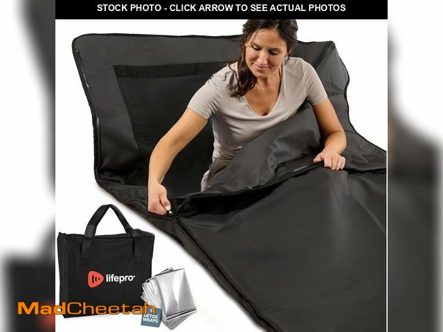Lot 74-13011256 - Lifepro Infrared Sauna Blanket for Detox &amp; Relaxation - Portable Far Infrared at Home Sauna for ...