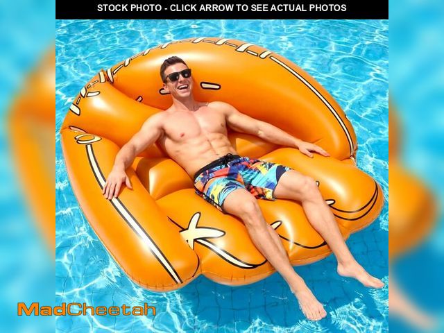 Lot 74-14209596 - Hollowfly Giant Inflatable Baseball Glove Pool Float, 63 x 51.2 Inch Jumbo Pool Float for Sports Bas...