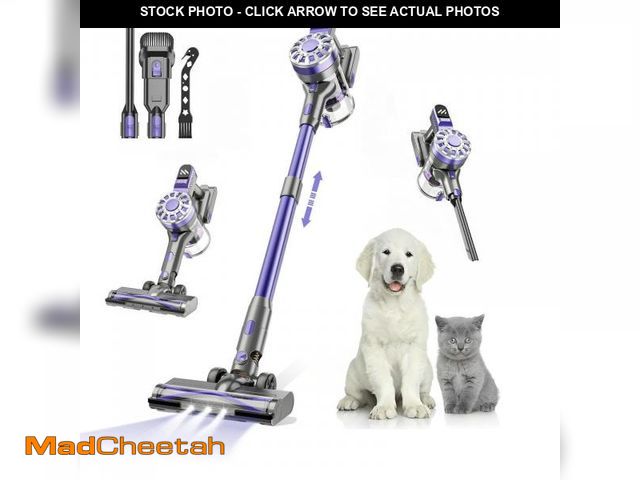 Lot 74-12053311 - WLOTPO Cordless Vacuum Cleaners for Home with Powerful Suction,Stick Vacuum Cordless Rechargeable,Up...