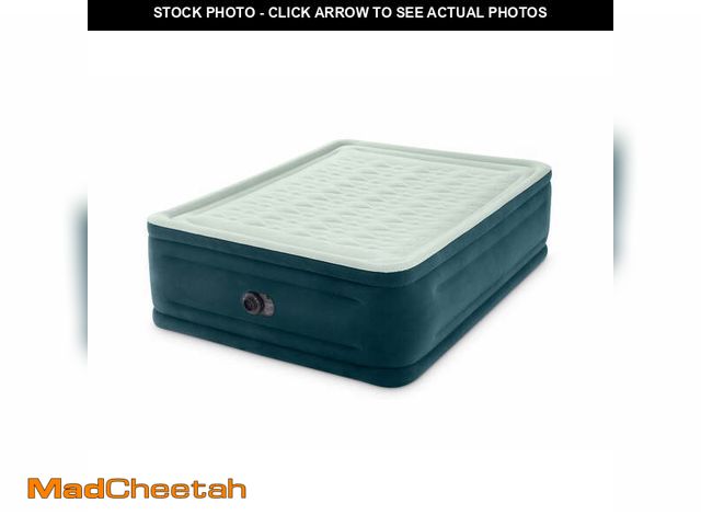 Lot 74-12686143 - Intex 24" Queen Dream Lux Pillow Top Dura-Beam Airbed Mattress with Built-in Pump - USED