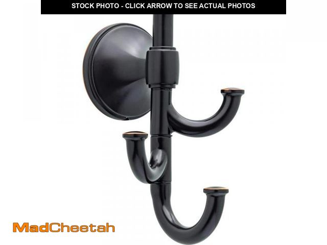 Lot 74-11051801 - Delta Accolade Wall Mounted Expandable 3-Prong J-Hook Towel Hook in Oil Rubbed Bronze ACC35-OB - UNU...