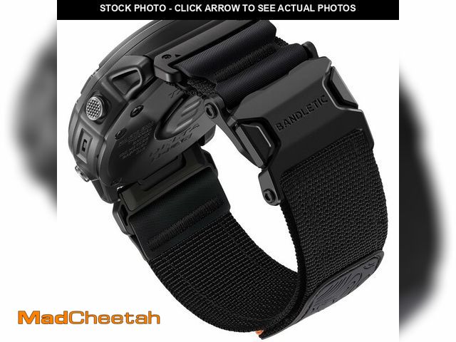 Lot 74-14206471 - Bandletic Magnetic Bands Compatible with Garmin Instinct 3 50mm Watch Band, 26mm Quick Fit Strap for...