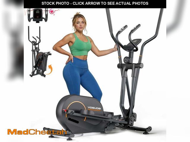 Lot 74-12578163 - YOSUDA Foldable Elliptical Machines, 16 Resistance Levels Magnetic Elliptical Trainer for Home Gym C...