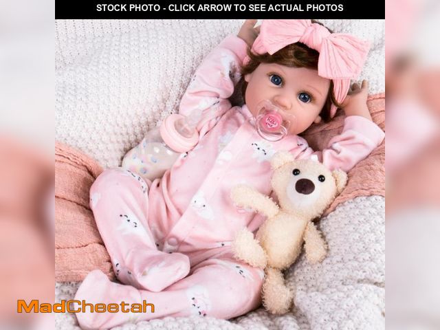 Lot 74-12303348 - Aori Reborn Baby Dolls Lifelike - 22 Inches Realistic Newborn Girl Doll That Look Real - Great Gift ...