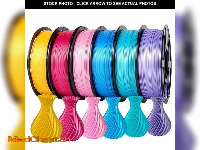 Lot 74-13550694 - YSJOMJHYS Silk PLA Filament 1.75mm Bundle 6KG, Shiny 3D Printer Filament Set, Dimensional Accuracy +...