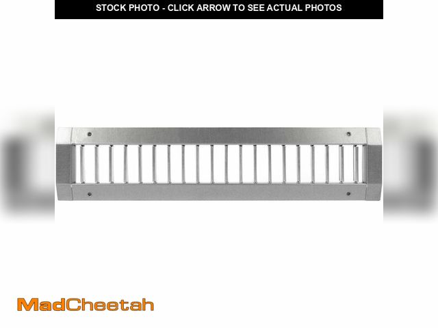 Lot 74-13719169 - Repa Market 17" x 3" Inch Air Exhaust Grille for Round Ducts - Adjustable Louvre Blades - Galvanized...