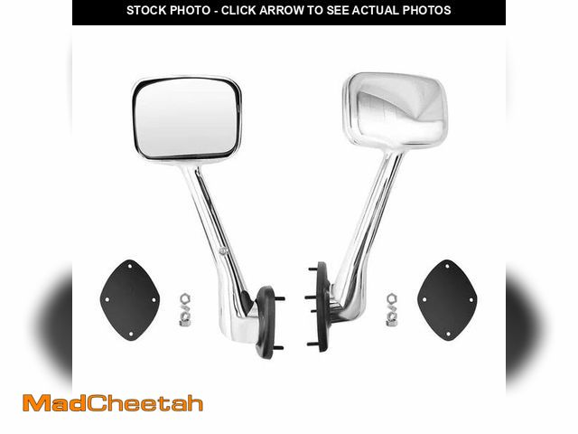 Lot 74-13927062 - freightliner side mirror (08-17 Cascadia ALL Chrome Hood Mirror, Pair) - UNUSED