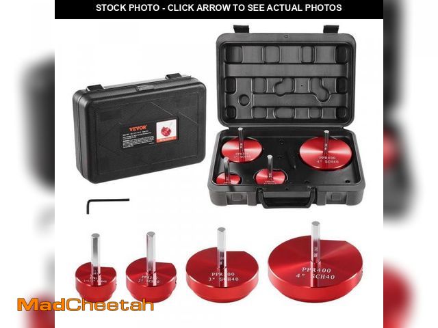 Lot 74-12365641 - VEVOR PVC Pipe Reamer Kit PVC Pipe Fitting Reamer Plumbing Tools Kit PVC Socket Saver for Water Line...