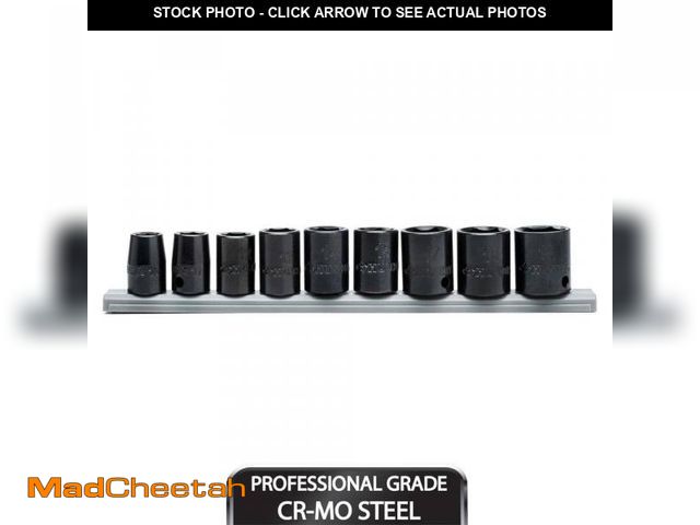 Lot 74-12032196 - Husky 3/8 in. Drive Standard Metric 6-Point Impact Socket Set (9-Piece) - UNUSED