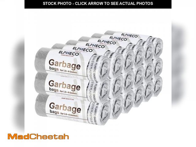 Lot 74-12215344 - ELPHECO 2.5 Gallon Trash Bags Ã¢ââ 15 Liters Drawstring Garbage Bags Ã¢ââ Small Trash Bags F...