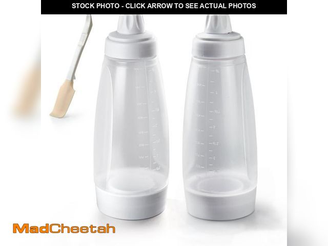 Lot 74-12313306 - stochastic box 2 Packs of Pancake Batter Dispenser with Blender Balls, Equipped with Silicone Spatul...