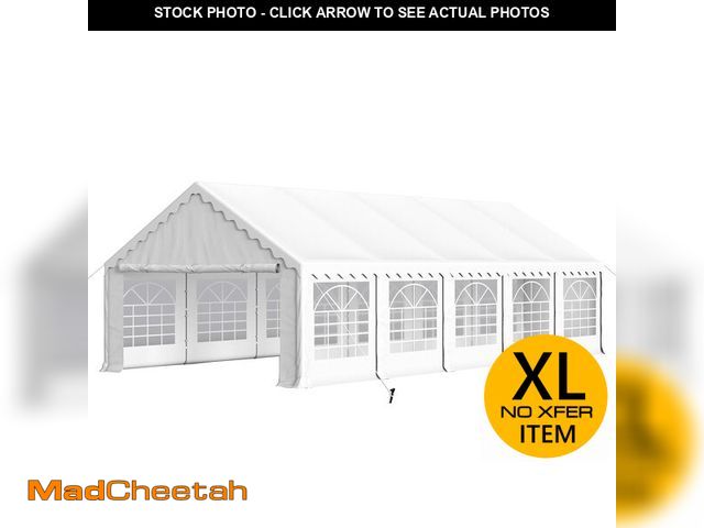 Lot 74-13940569 - PHI VILLA 16x32 Outdoor Heavy Duty Party Tent, Large Party Canopy Wedding Event Tent with Removable ...