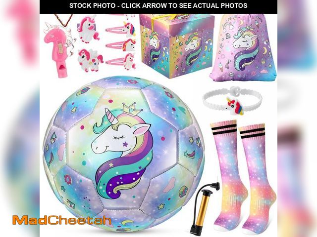 Lot 74-12436857 - Halloscume Size 3 Soccer Ball Set for Boys and Girls, Size 3 Cartoon Soccer Ball Gifts with Pump Dra...
