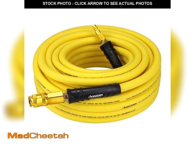 Lot 74-13002144 - *DIRTY* Husky 3/8 in. x 50 ft. Hybrid Air Hose with Coupler *DIRTY*  - USED