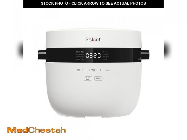 Lot 74-12463002 - Instant Pot 20-Cup White Electric Multi-Grain Rice Cooker and Slow Cooker - UNUSED