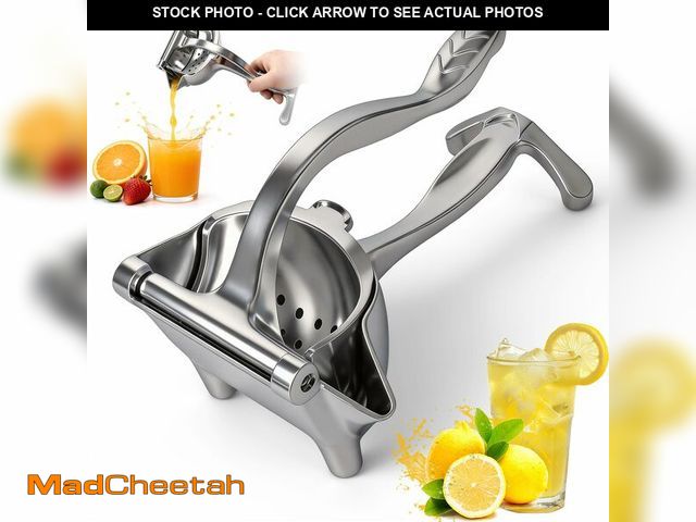 Lot 74-14429854 - Nisuez Heavy Duty Manual Fruit Juicer Press, 2026 Upgrade Lemon Juicer Hand Press with Large Capacit...