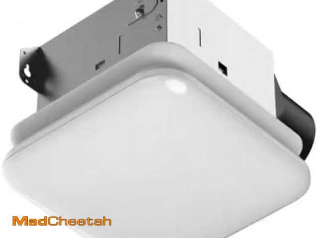 Lot 74-12528171 - Commercial Electric 50 CFM Ceiling Mount Room Side Installation Bathroom Exhaust Fan with Adjustable...