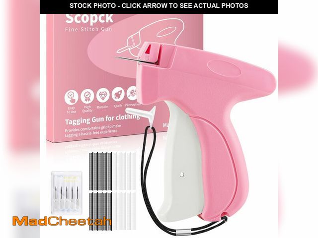 Lot 74-14481193 - Stitch Gun for Clothes - Handheld Stitch Gun Quick Clothing Fixer - Tagging Gun - Includes 6 Needle,...
