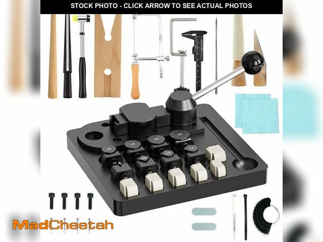Lot 74-14064125 - Ring Bender Tool Rings Bending, Spoon Rings Maker Machine Jewelry Making Kit with Nylon Dies Earring...