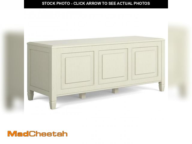 Lot 74-12198169 - SIMPLIHOME Connaught Entryway Storage Bench - 51 inch Wide Solid Wood Storage Trunk Seat in Antique ...