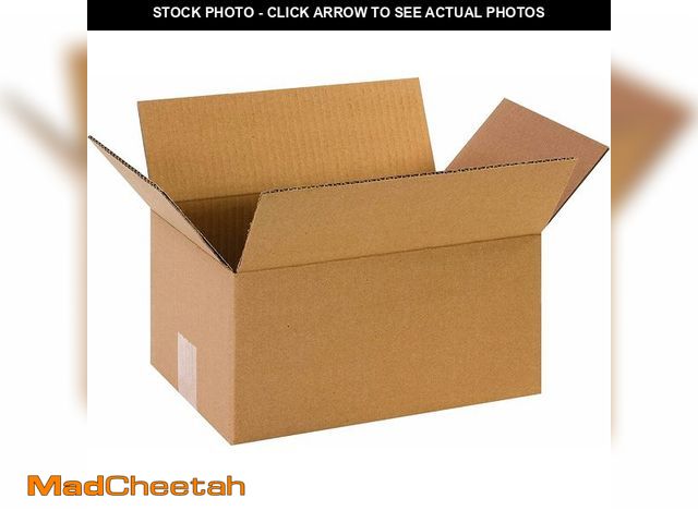 Lot 74-13844407 - BOX USA Shipping Boxes Small 12"L x 8"W x 6"H 100-Pack, Corrugated Box for Shipping, Moving, Mailing...