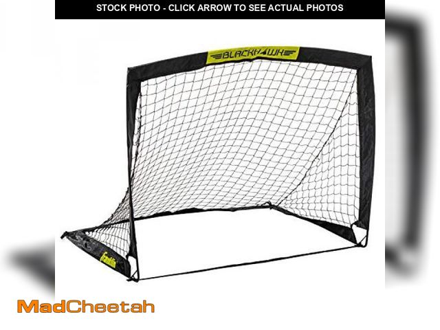 Lot 74-12096172 - Franklin Sports Blackhawk Backyard Soccer Goal - Portable Kids Soccer Net - Pop Up Folding Indoor + ...