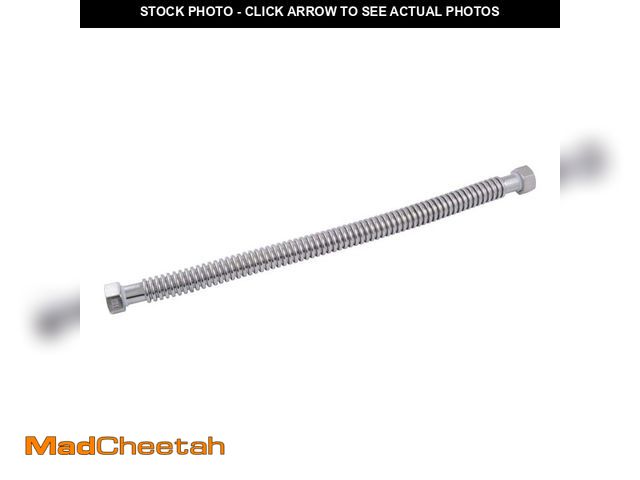 Lot 74-13785383 - SharkBite 1 in. FIP x 1 in. FIP x 24 in. Corrugated SST Water Softener Connector - UNUSED