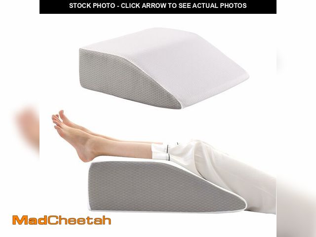 Lot 74-14206608 - Bedluxe Leg Elevation Pillows, Leg Pillows for Sleeping, Cooling Gel Memory Foam Top, Wedge Pillow f...